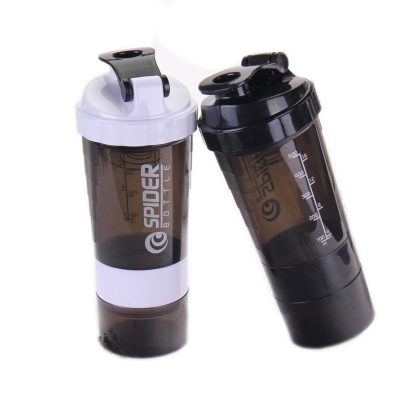 Spider Shaker Bottle 3-Layer 19oz Capacity with Two Supplement Compartments - Image 5