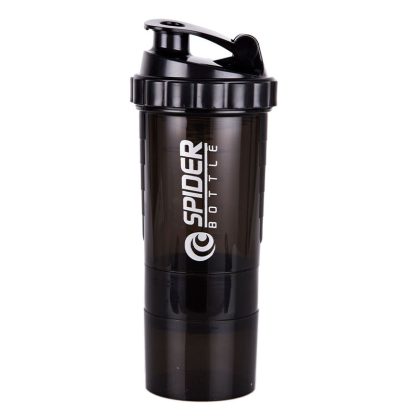 Spider Shaker Bottle 3-Layer 19oz Capacity with Two Supplement Compartments - Image 6
