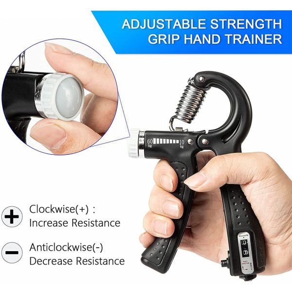 Hand Torsion Grippers for Grip Strength Exercise Adjustable Spring Loaded Resistance - Image 6