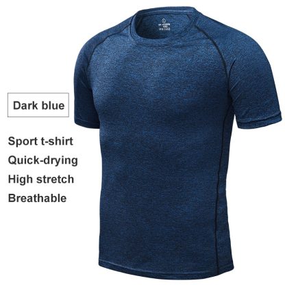 Mens Running Compression Shirt with Quick Dry Fabric