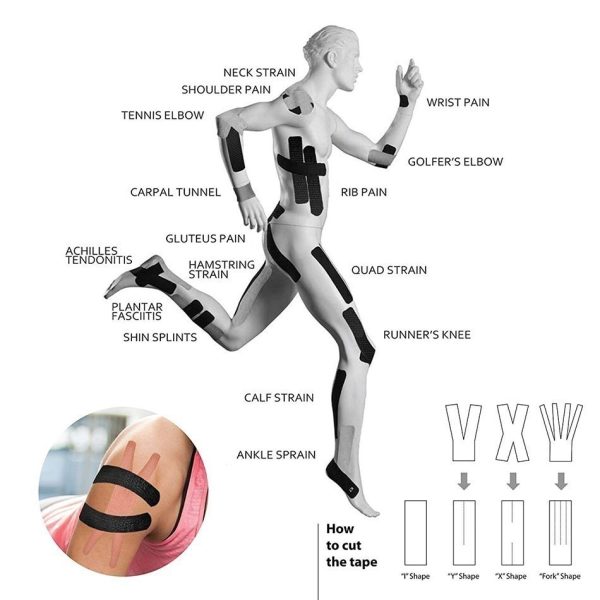 Kinesiology Tape for Athletic Recovery Elastic Tape - Image 4