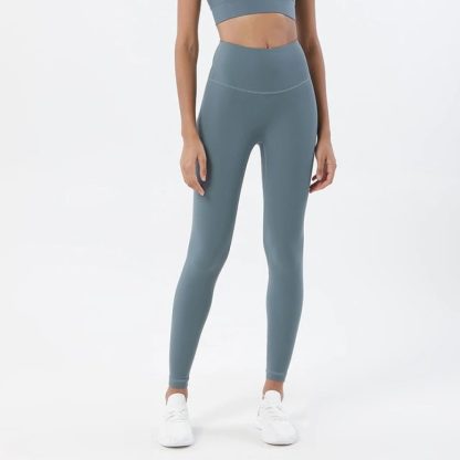 HULA Ocean Blue High Waisted Tight Leggings for Gym and Yoga